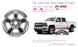 For Chevy Silverado 1500 Suburban Tahoe OEM Design Wheel 20" 20x9 2014-2020 Polished Single Replacement Rim