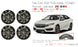 For Honda Civic OEM Design Wheel 16" 16X7 2016-2021 GLOSS BLACK Set of 4 Replacement Rim