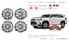 For Toyota Highlander OEM Design Wheel 20" 20X8 2020-2025 Hyper Silver Set of 4 Replacement Rim