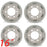 16" Set of 4 16x6 White Steel Wheels For ISUZU NPR NPR-HD NQR 1995-2025 OEM Quality Replacement Rim 8971451132