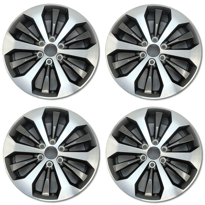 For Ford F150 Pickup OEM Design Wheel 20" 2015-2020 Machined Charcoal Set of 4 Replacement Rim HL341007JA