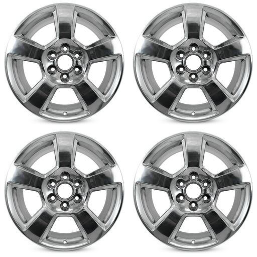 For Chevy Silverado 1500 Suburban Tahoe OEM Design Wheel 20" 20x9 2014-2020 Polished Set of 4 Replacement Rim