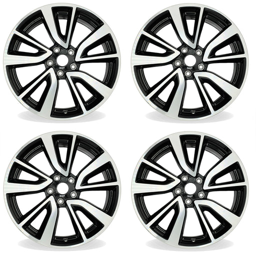 For Nissan Rogue OEM Design Wheel 19" 19x7 2017-2020 Machined Black Set of 4 Replacement Rim