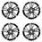 For Toyota Camry OEM Design Wheel 19" 19x8 2025 Machined Black Set of 4 Replacement Rim