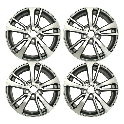 For Toyota RAV4 OEM Design Wheel 17” 17x7 2016-2018 Machined Grey Set of 4 Replacement Rim