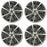 For Toyota Highlander OEM Design Wheel 18" 18x7.5 2017-2019 Machined Charcoal Set of 4 Replacement Rim