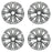 Front Rear For Mercedes E350 E550 OEM Design Wheel 18" 18x8.5 18x9 2007-2009 Machined Silver Set of 4 Replacement Rim