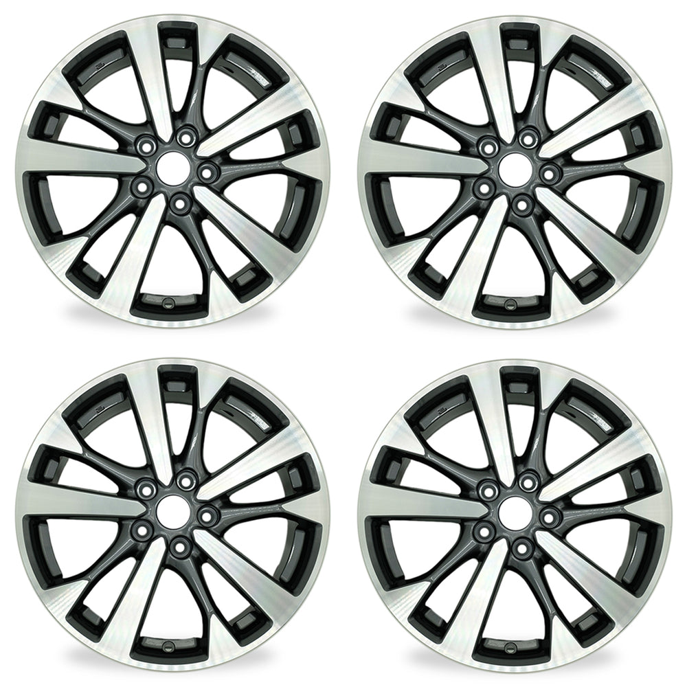 For Nissan Altima OEM Design Wheel 18" 18X7.5 2016 2017 Machined Grey Set of 4 Replacement Rim