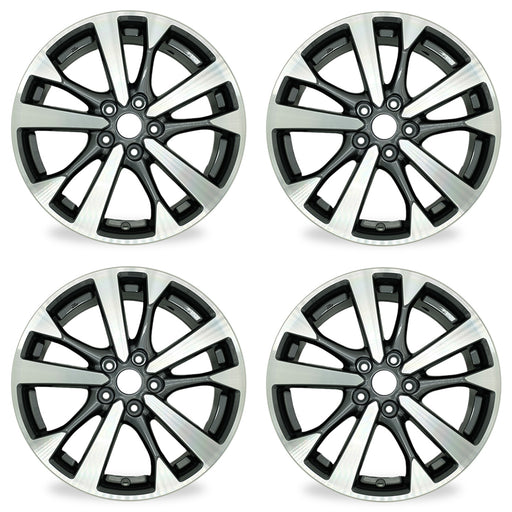 For Nissan Altima OEM Design Wheel 18" 18X7.5 2016 2017 Machined Grey Set of 4 Replacement Rim