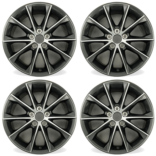 For Toyota Camry OEM Design Wheel 18" 18x7.5 2015-2017 Machined Charcoal Set of 4 Replacement Rim