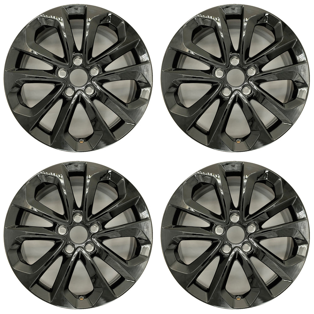 For Honda Accord OEM Design Wheel 18" 18x8 2013-2015 GLOSS BLACK Set of 4 Replacement Rim