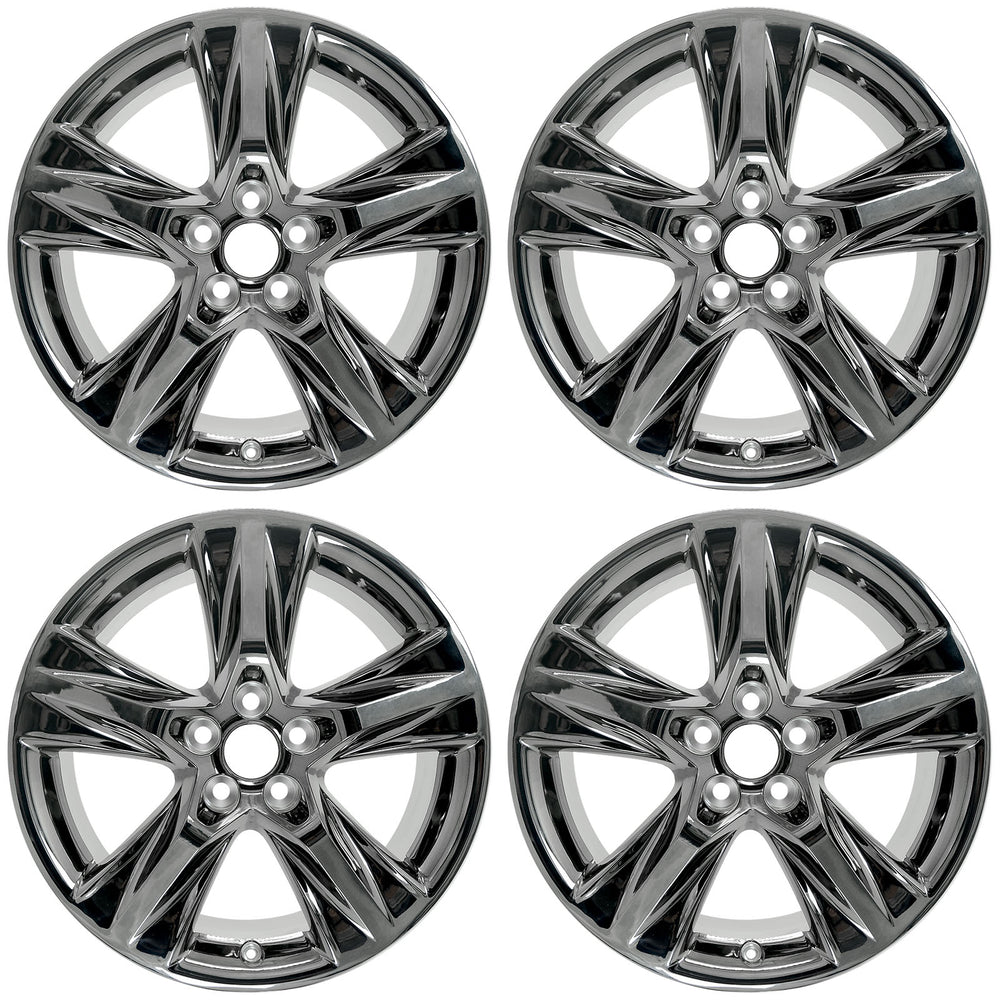 SET OF 4 NEW 19" Black Chrome Wheels for 2014-2019 Toyota Highlander OEM Style Factory Alloy Rim