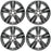 SET OF 4 NEW 19" Black Chrome Wheels for 2014-2019 Toyota Highlander OEM Style Factory Alloy Rim