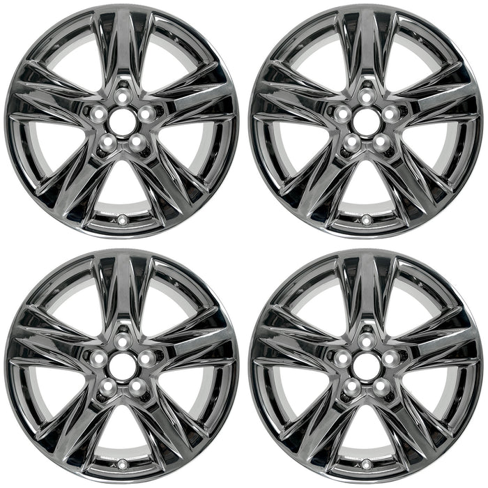 SET OF 4 NEW 19" Black Chrome Wheels for 2014-2019 Toyota Highlander OEM Style Factory Alloy Rim