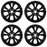 For Toyota Hinghlander OEM Design Wheel 18" 18x7.5 2014-2019 Gloss Black Set of 4 Replacement Rim