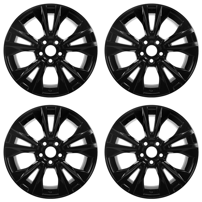 For Toyota Hinghlander OEM Design Wheel 18" 18x7.5 2014-2019 Gloss Black Set of 4 Replacement Rim