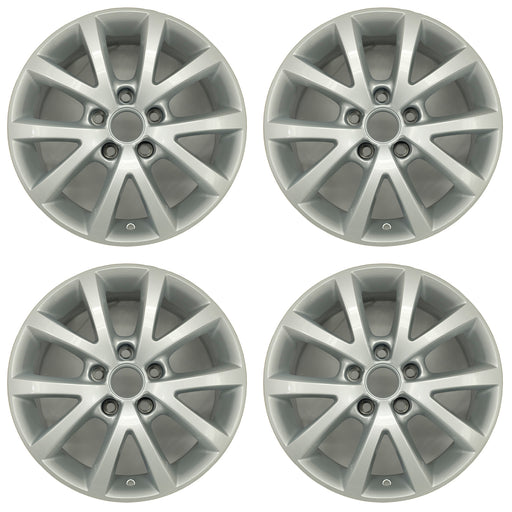 For Volkswagen Jetta OEM Design Wheel 16" 16x6.5 2010-2018 Silver Set of 4 Replacement Rim