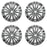 For Toyota Highlander OEM Design Wheel 20" 20X8 2020-2025 Hyper Silver Set of 4 Replacement Rim