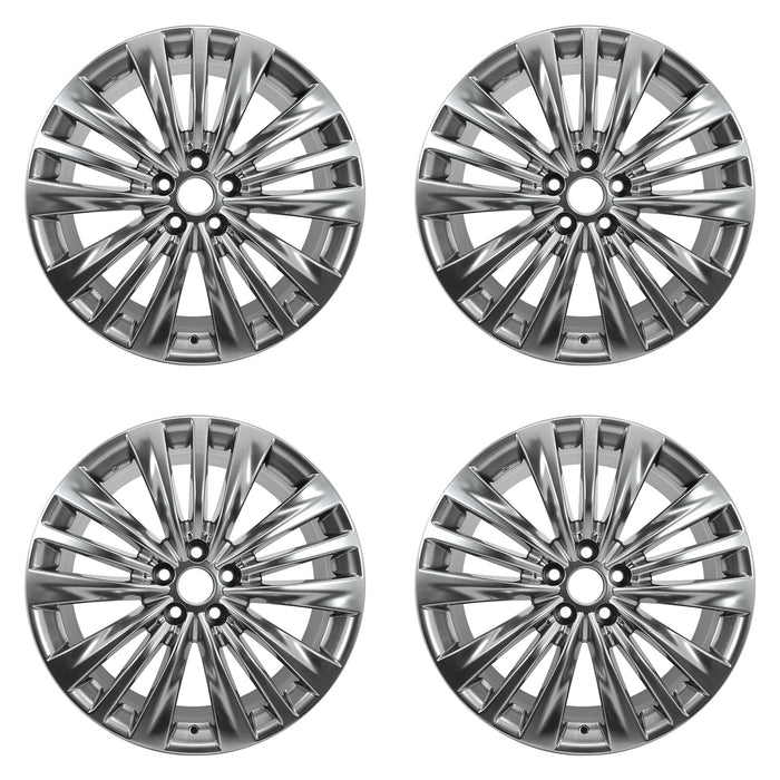 For Toyota Highlander OEM Design Wheel 20" 20X8 2020-2025 Hyper Silver Set of 4 Replacement Rim