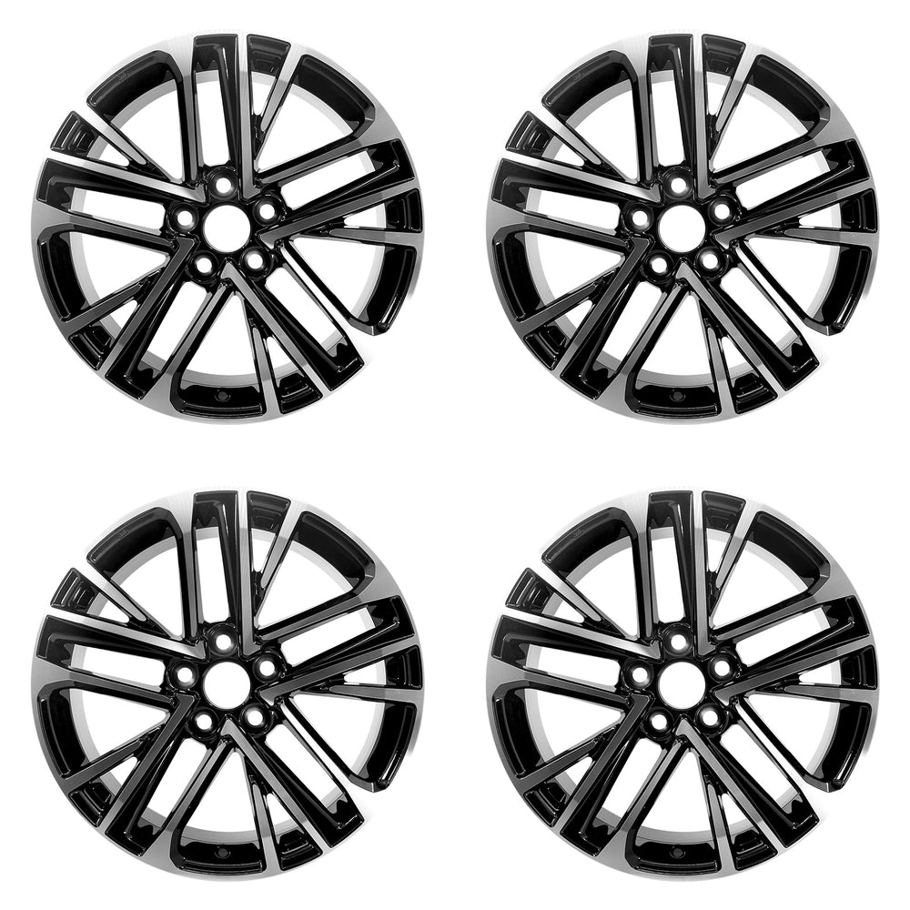 For Toyota Camry OEM Design Wheel 18" 18x8 2025 Machined Black Set of 4 Replacement Rim