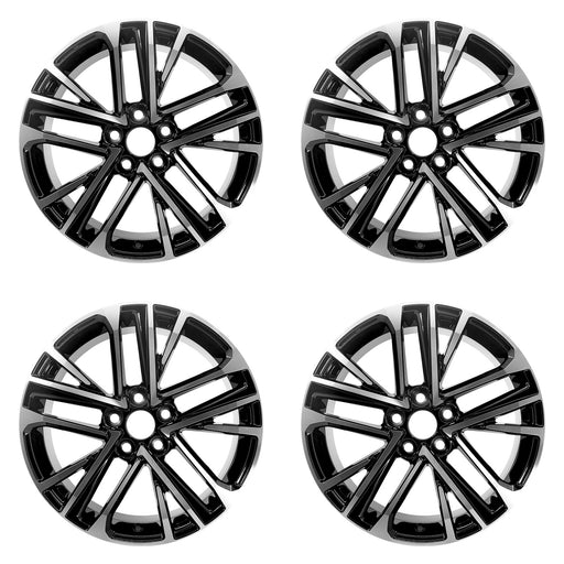 For Toyota Camry OEM Design Wheel 18" 18x8 2025 Machined Black Set of 4 Replacement Rim