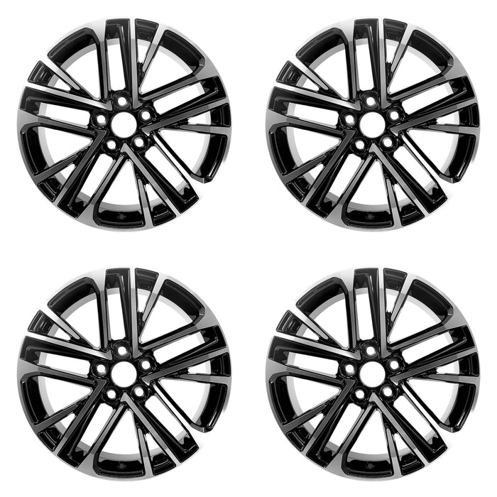 For Toyota Camry OEM Design Wheel 18" 18x8 2025 Machined Black Set of 4 Replacement Rim