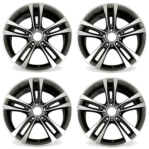 For BMW 3 Series 4 Series OEM Design Wheel 18" 18x8 Machined Grey 2012-2020 Set of 4 Replacement Rim