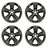 SET OF 4 NEW 19" Dark Chrome Wheels for 2017-2019 Toyota Highlander OEM Style Factory Alloy Rim