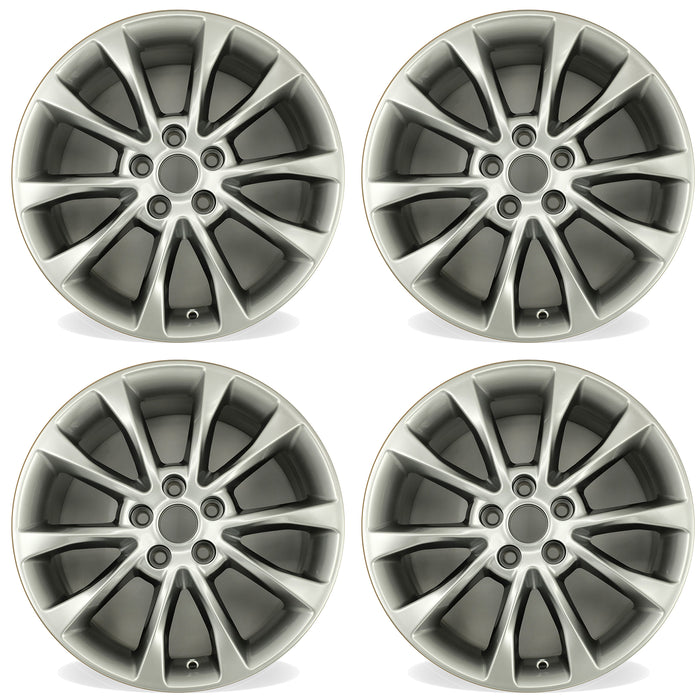 For Ford Fusion OEM Design Wheel 17" 17x7.5 2017-2018 Hyper Silver Set of 4 Replacement Rim