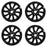 For Nissan Sentra OEM Design Wheel 16" 2016-2019 16X6.5 GLOSS BLACK Set of 4 Replacement Rim