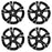 For Nissan Sentra OEM Design Wheel 18" 18x7.5 2020-2023 Machined Black Set of 4 Replacement Rim