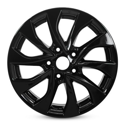 For Nissan Sentra OEM Design Wheel 16" 2016-2019 16X6.5 GLOSS BLACK Single Replacement Rim