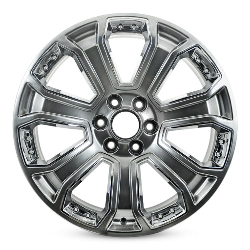 22" 22x9 Brand New Single Alloy Wheel for 2014-2020 Cadillac Escalade Chevy Silverado Suburban Tahoe GMC Yukon Sierra 1500 OEM Quality Replacement Rim