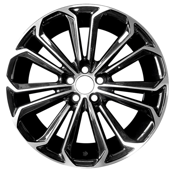 Set of 4 Brand New 17" 17X7 Alloy Wheels For 2014 2015 2016 Toyota Corolla Machined Black OEM Quality Replacement Rim