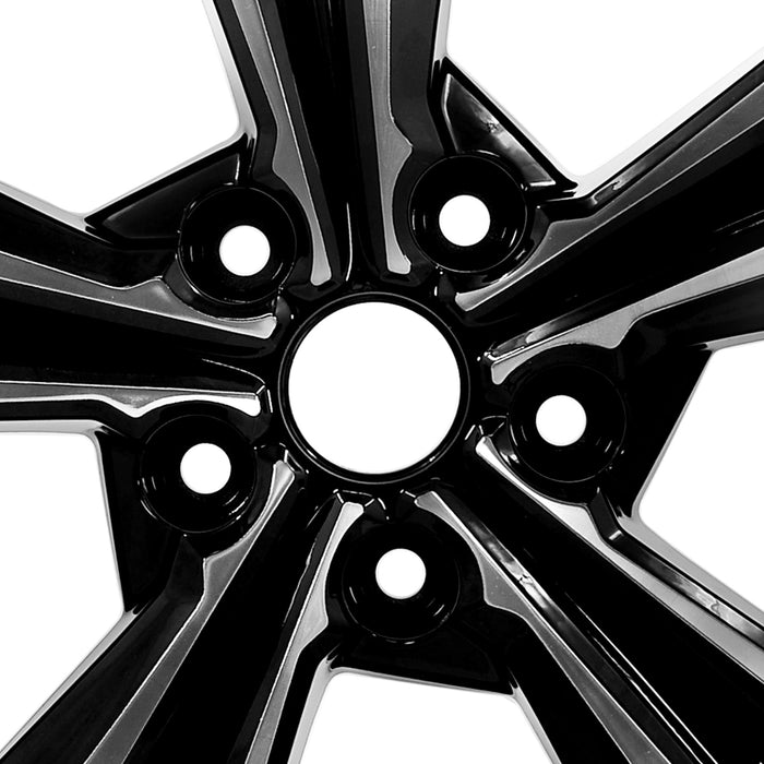 For Nissan Sentra OEM Design Wheel 18" 18x7.5 2020-2023 Machined Black Set of 4 Replacement Rim