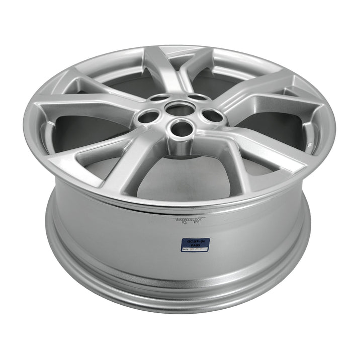 New Single 19" 19x8 Silver Hyper Alloy Wheel For 2012 2013 2014 Nissan Maxima OEM Design Replacement Rim