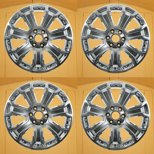 22" 22x9 Set of 4 Brand New Alloy Wheel for 2014-2020 Cadillac Escalade Chevy Silverado Suburban Tahoe GMC Yukon Sierra 1500 OEM Quality Replacement Rim